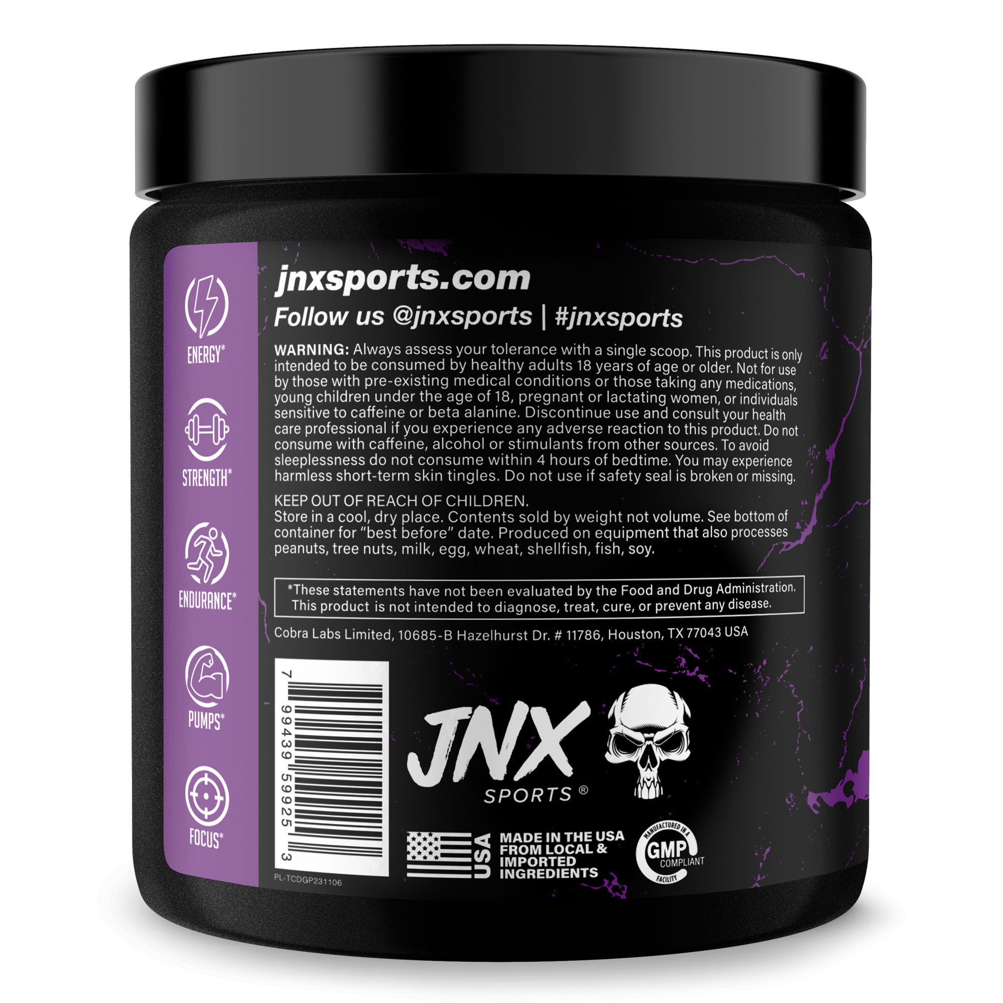 Pre-Workout Fitness Supplement Powder