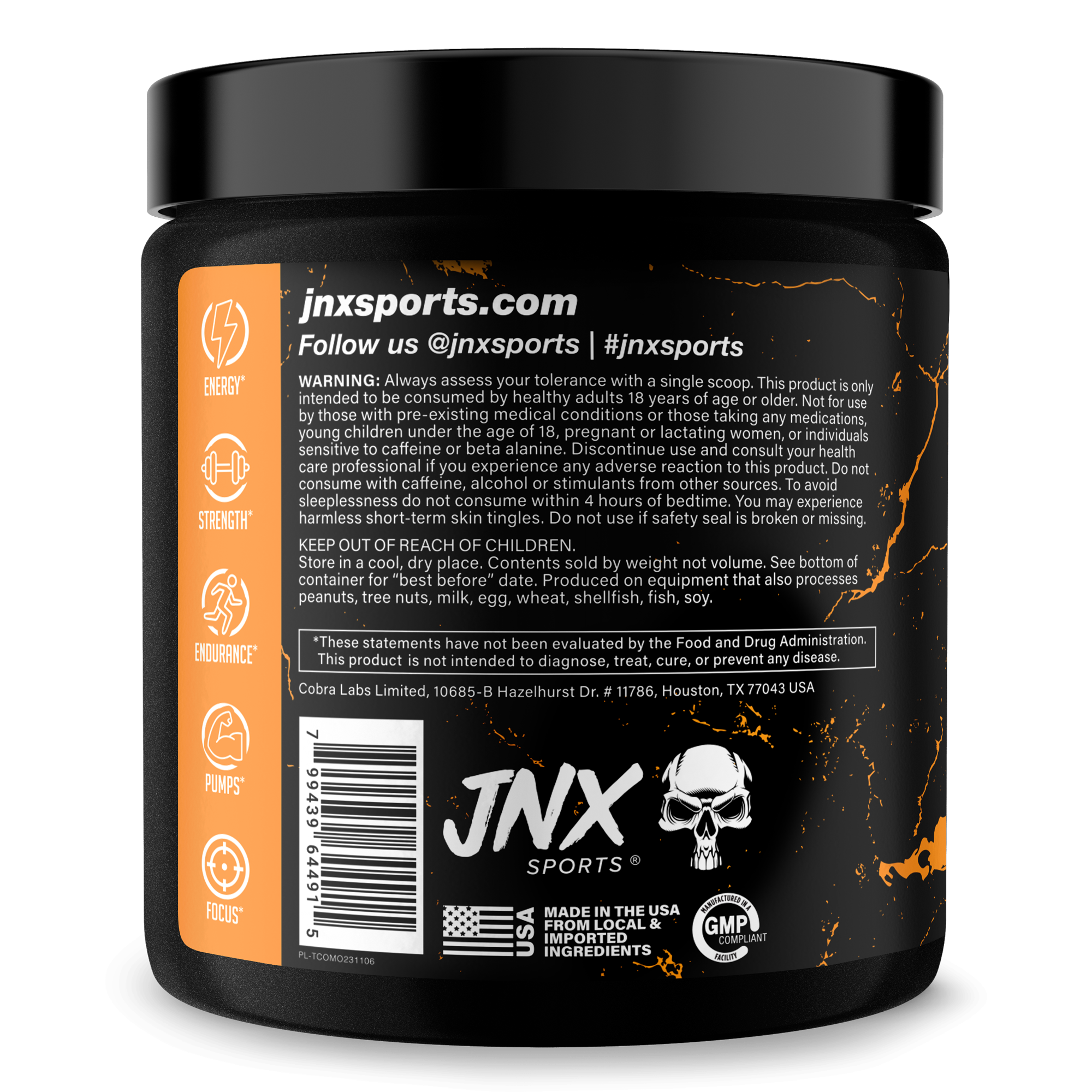 Pre-Workout Fitness Supplement Powder