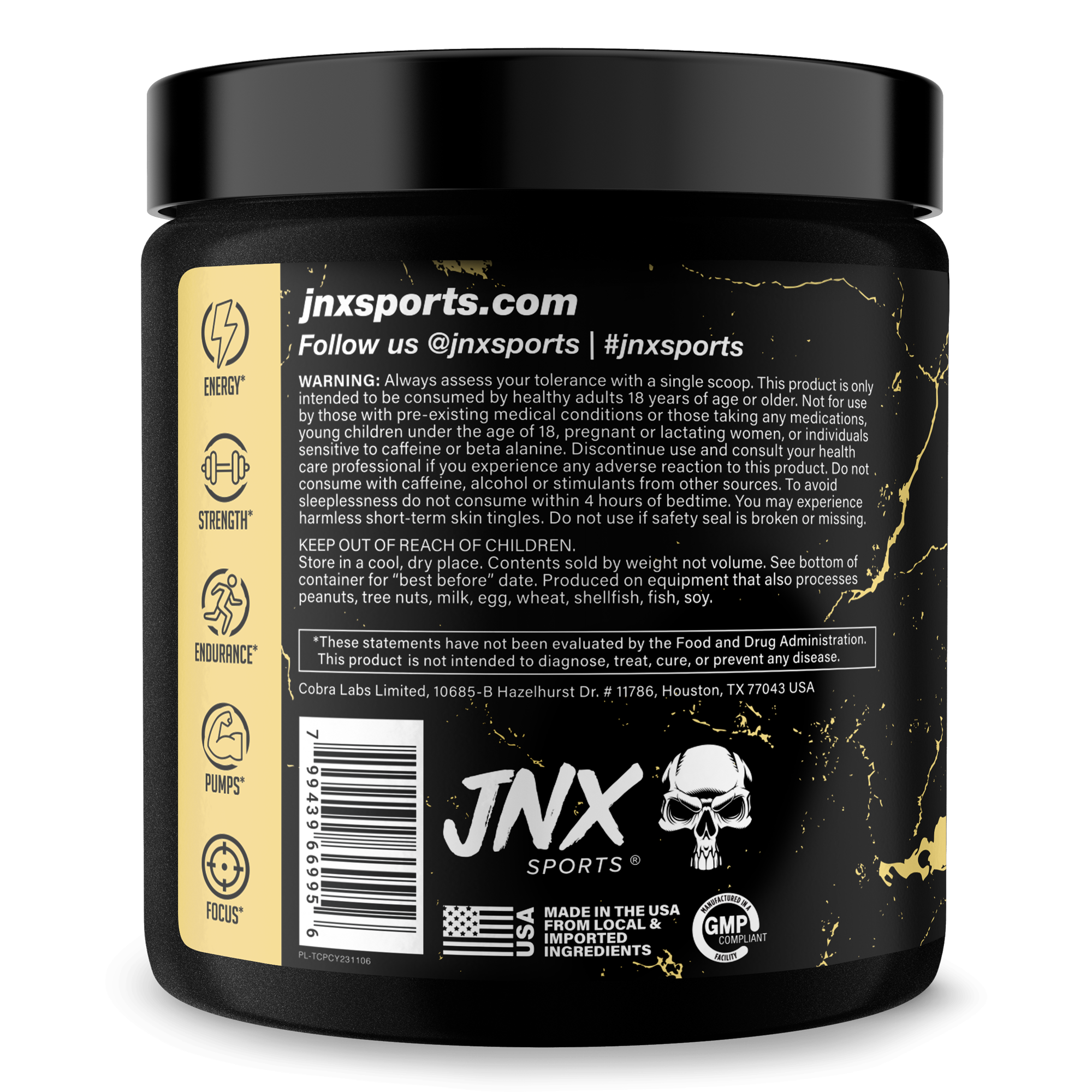 Pre-Workout Fitness Supplement Powder