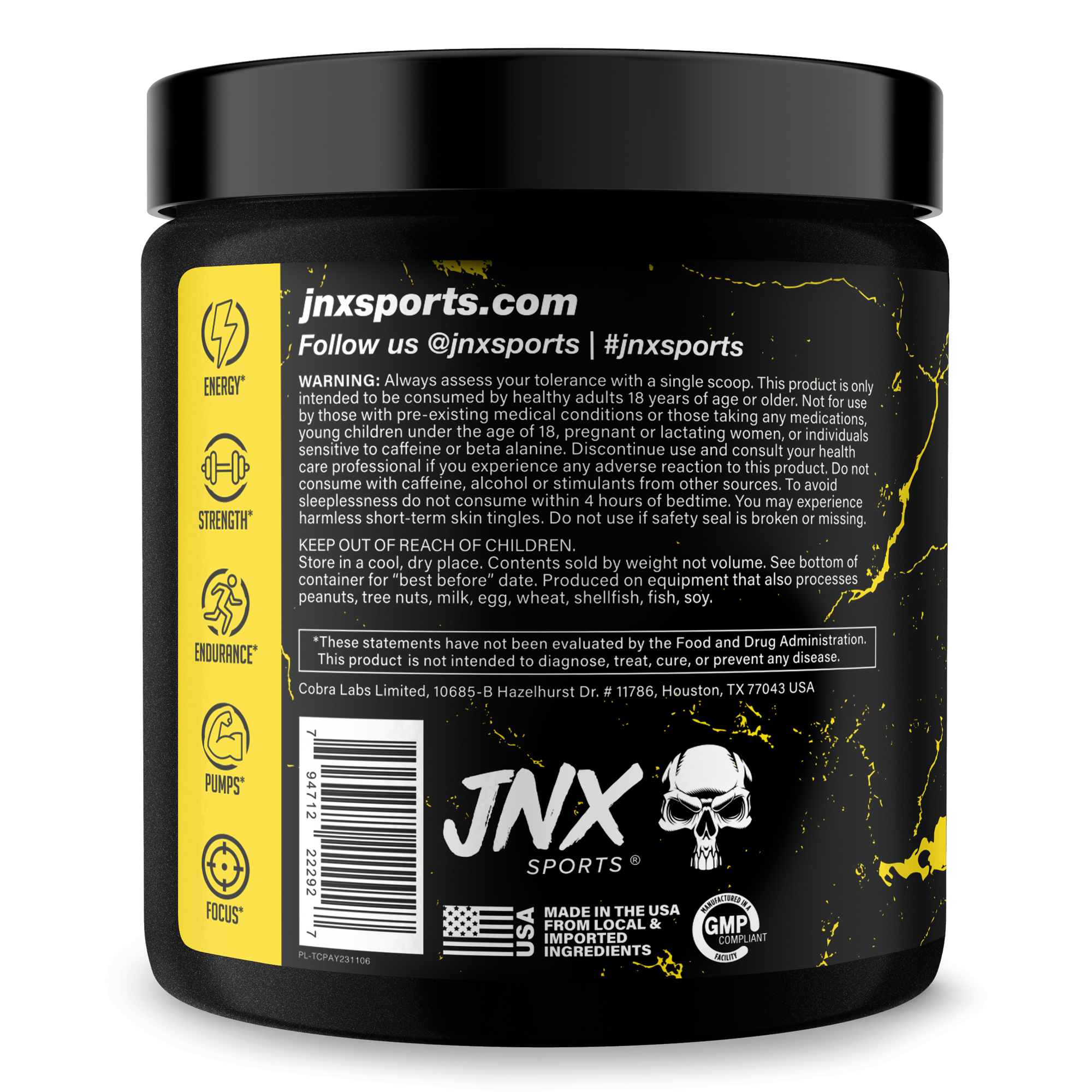 Pre-Workout Fitness Supplement Powder