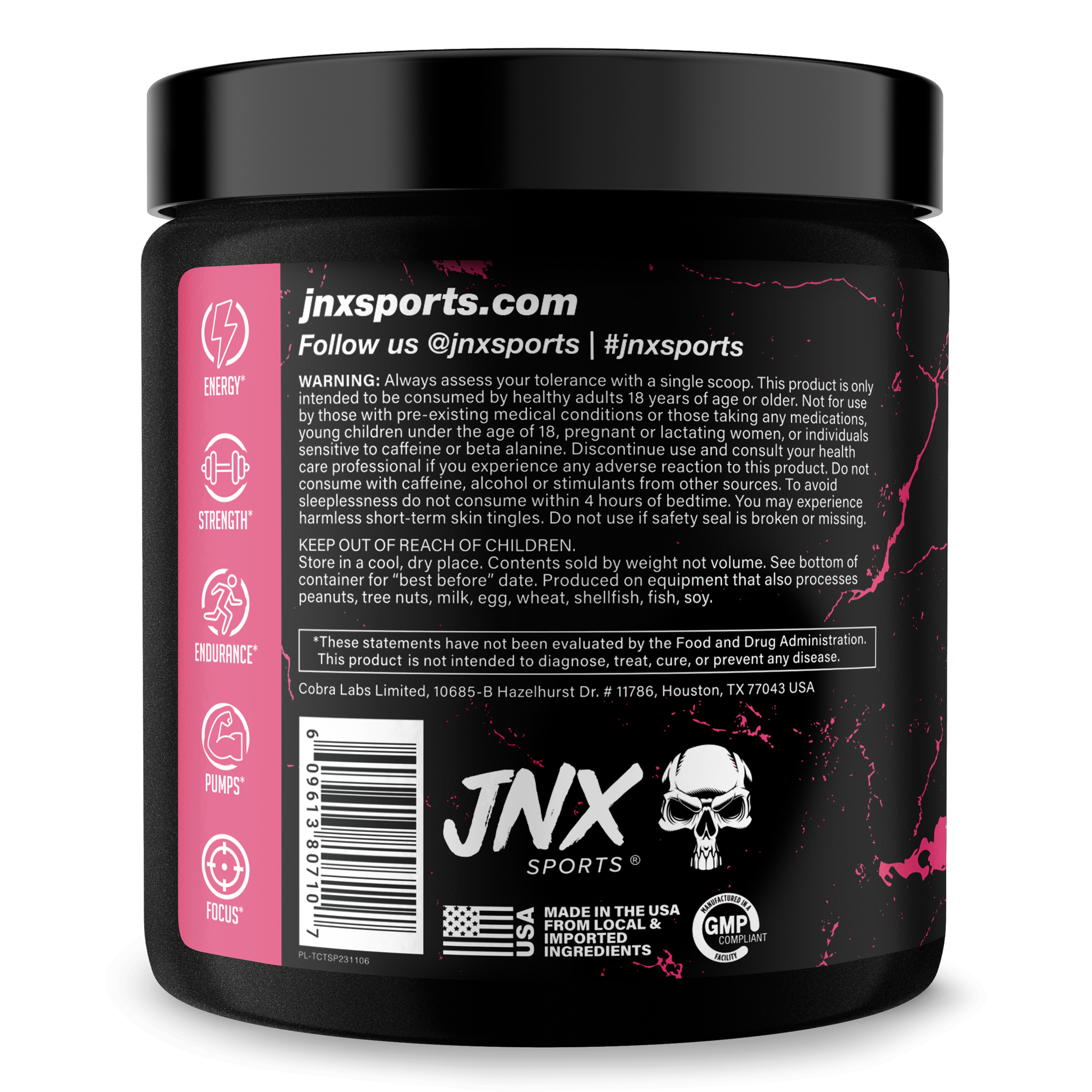Pre-Workout Fitness Supplement Powder