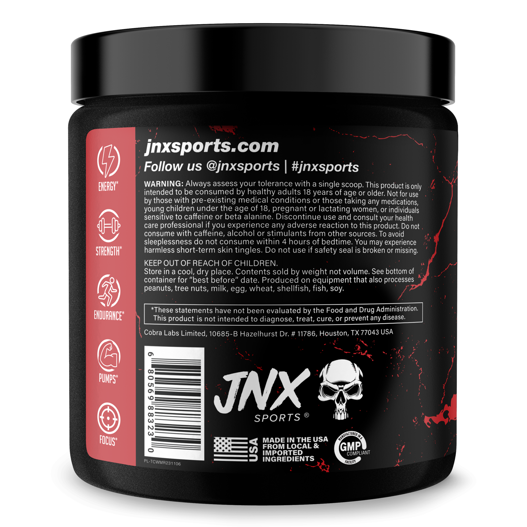 Pre-Workout Fitness Supplement Powder