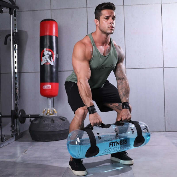 Transparent Cylindrical Water Weight Fitness Dumbbell