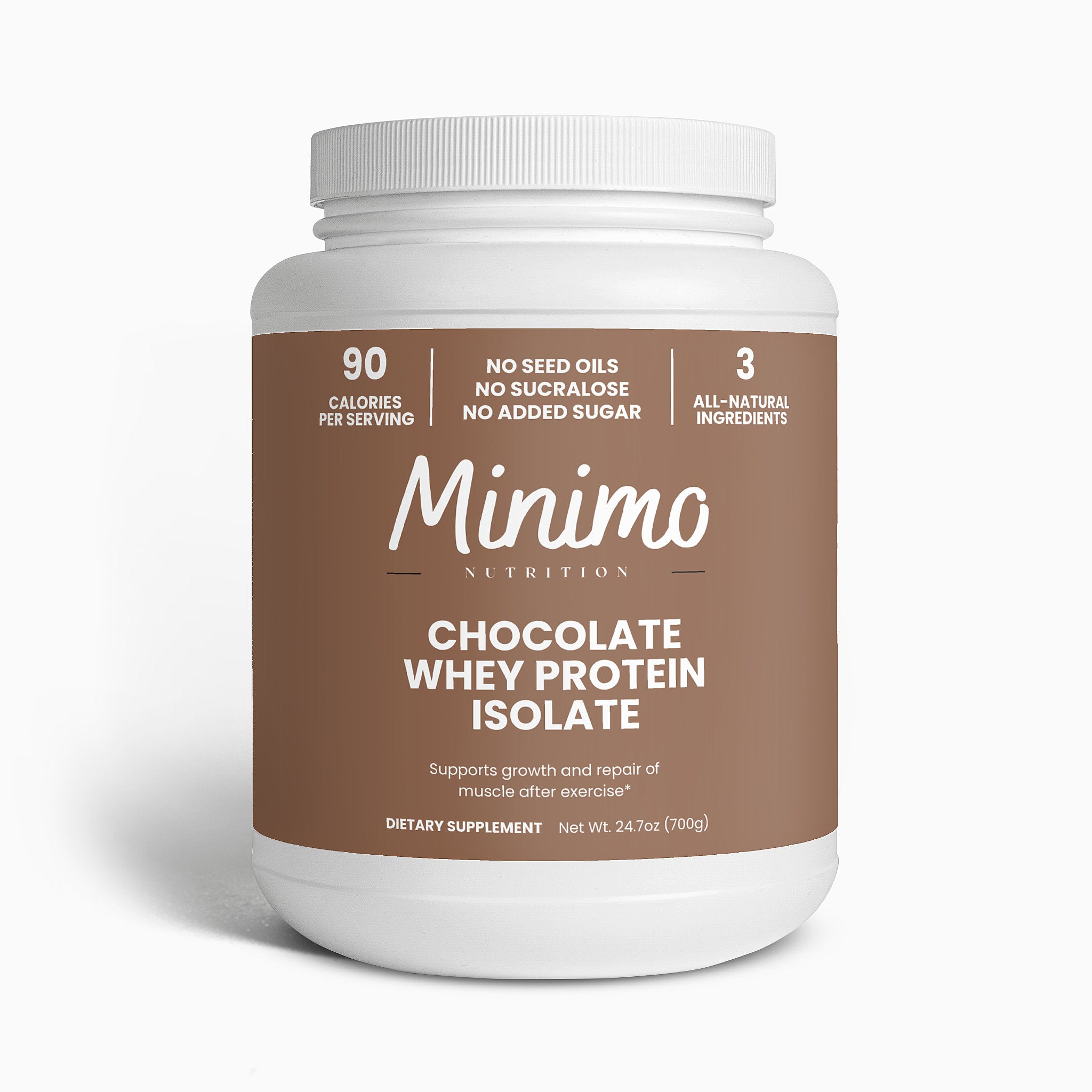Chocolate Whey Isolate Protein Powder 1.54lbs