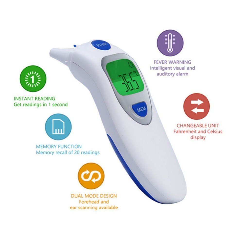 Baby Digital Infrared Forehead Ear Thermometer