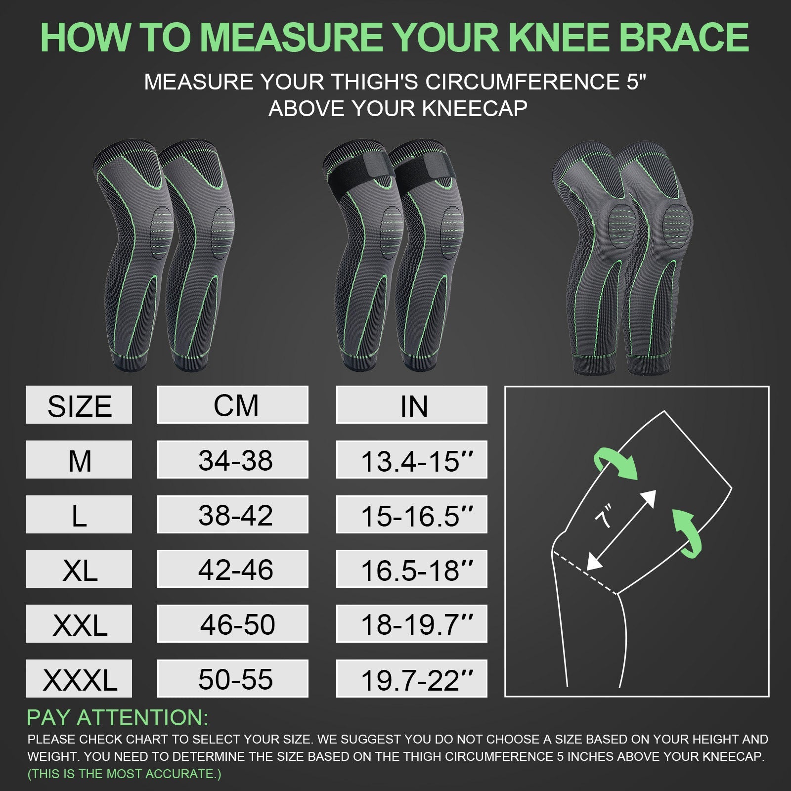 Knitted Strap Knee Compression Protector