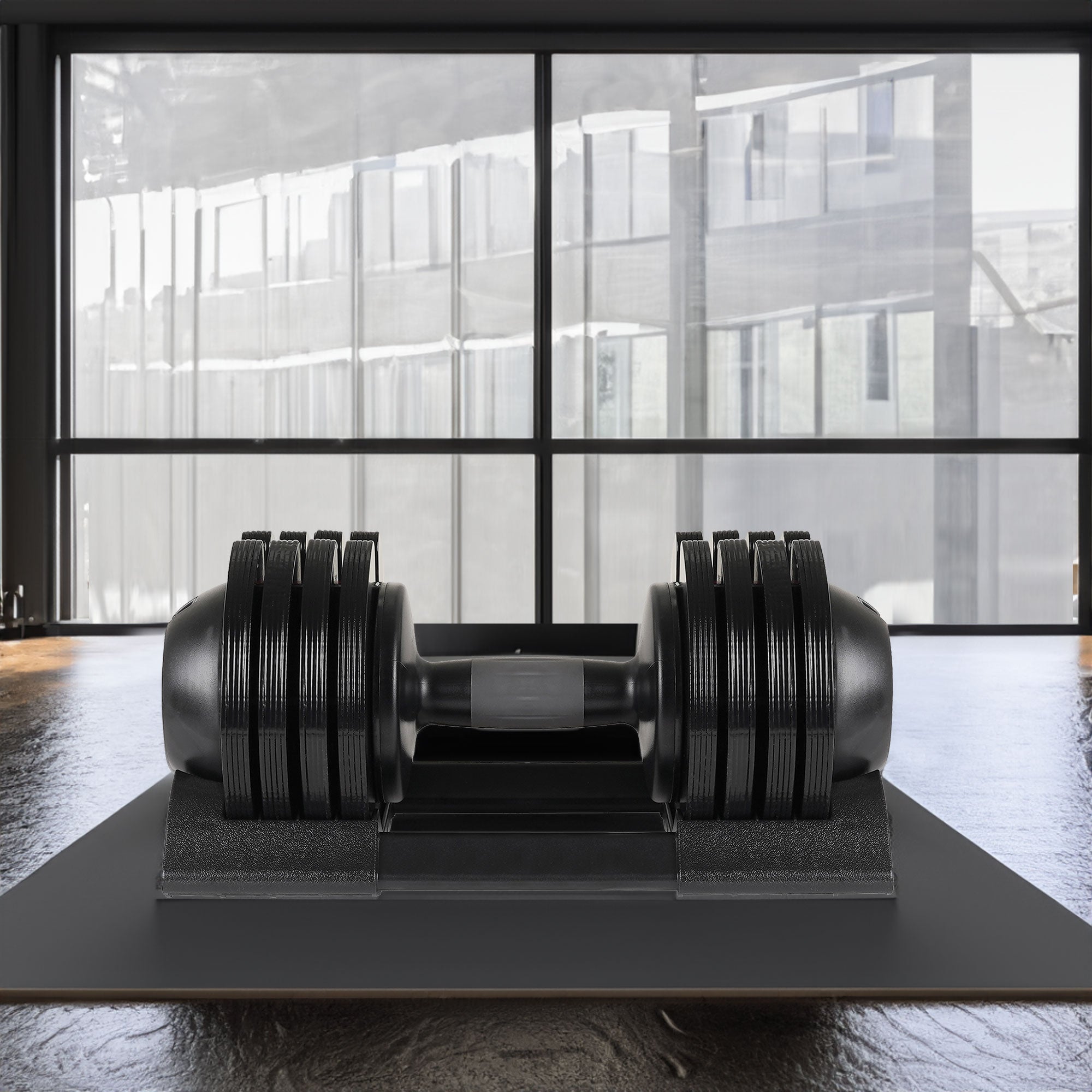 Adjustable 52LB Steel Plastic Dumbbell Set