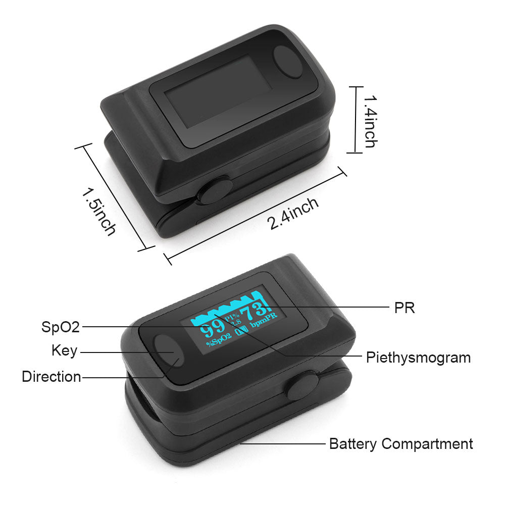 Fingertip Digital Pulse Oximeter Blood Oxygen