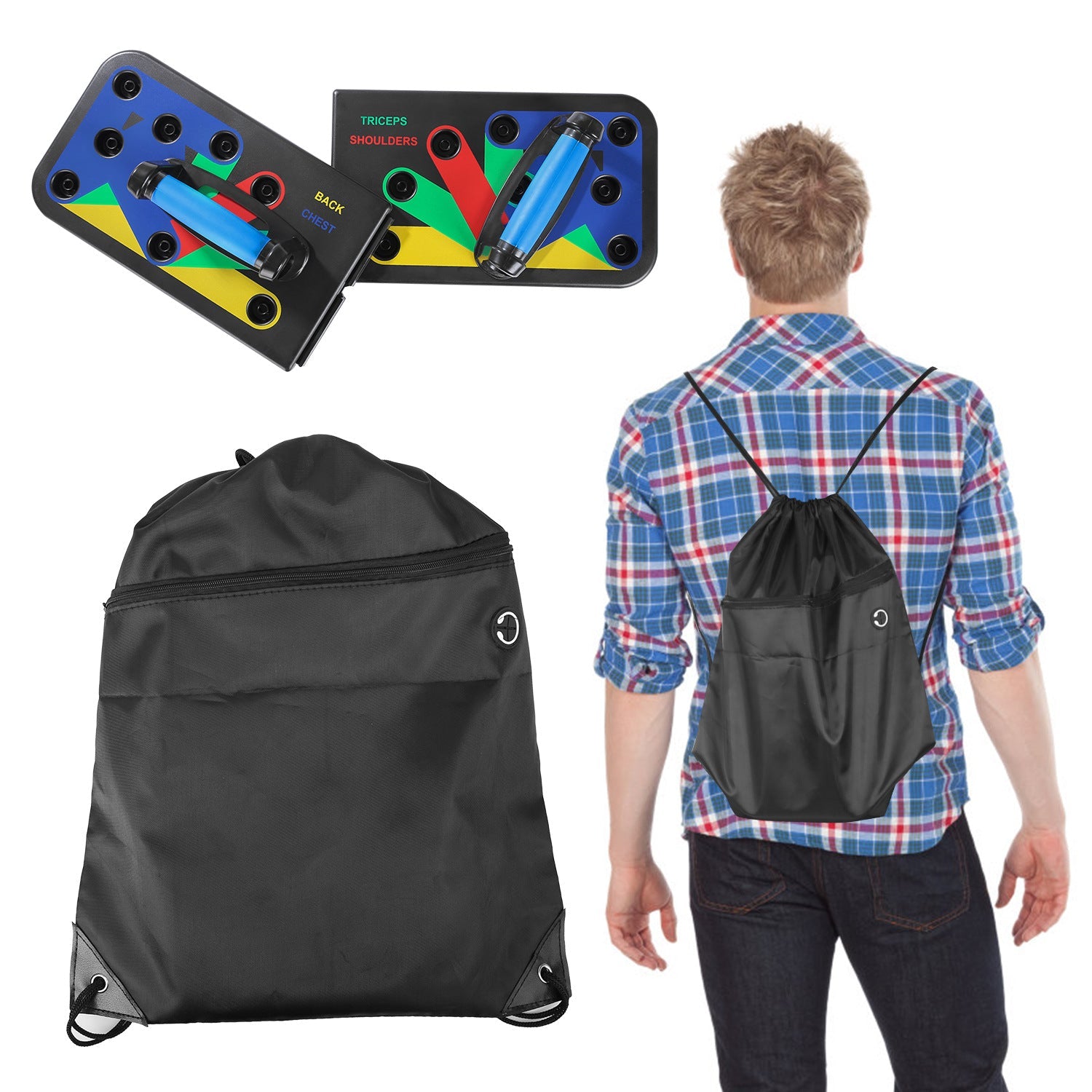 Foldable Multifunctional Push-Up Board Fitness Trainer