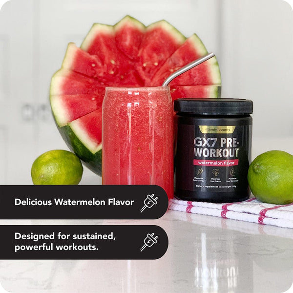 Watermelon Pre-Workout Fitness Supplement