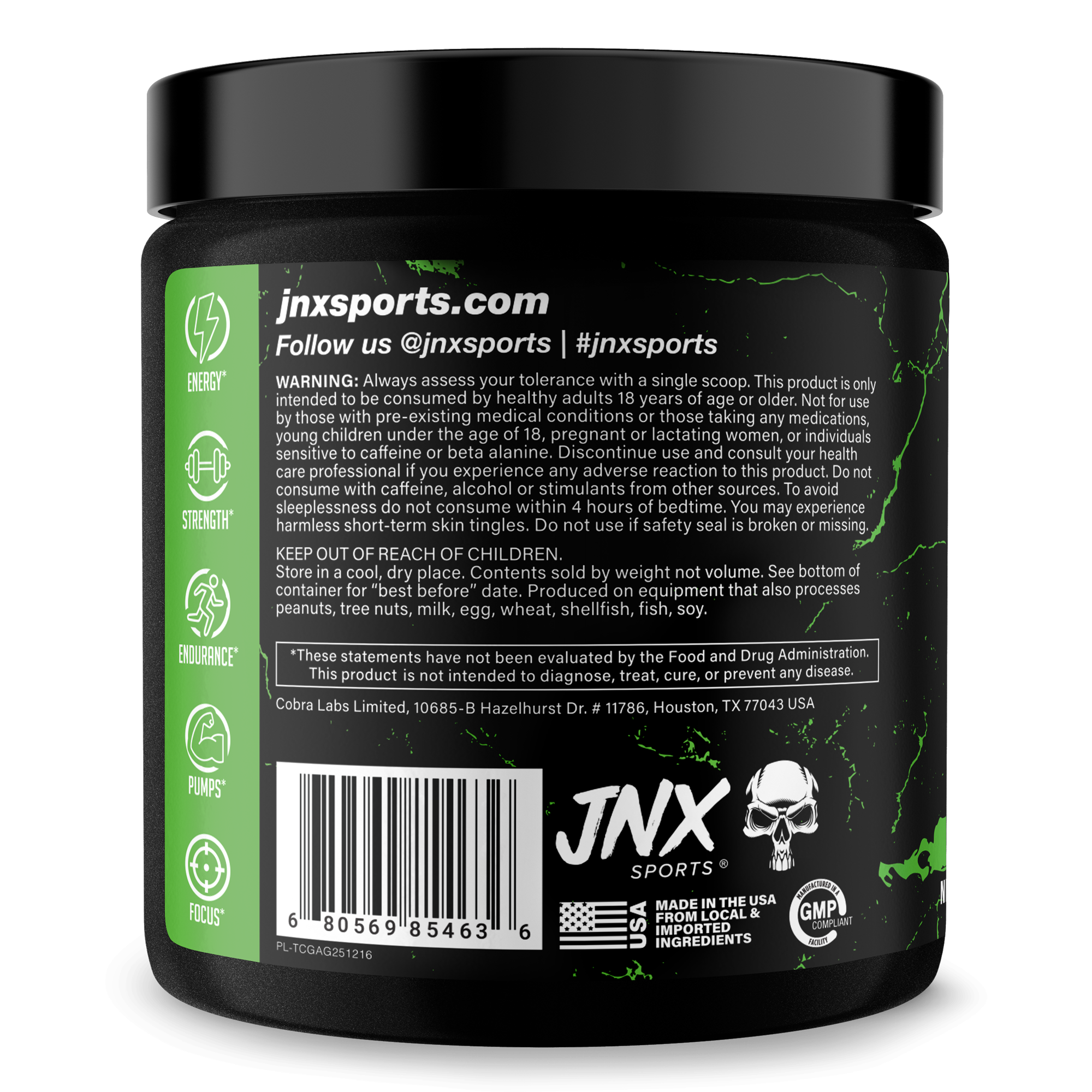 Pre-Workout Fitness Supplement Powder