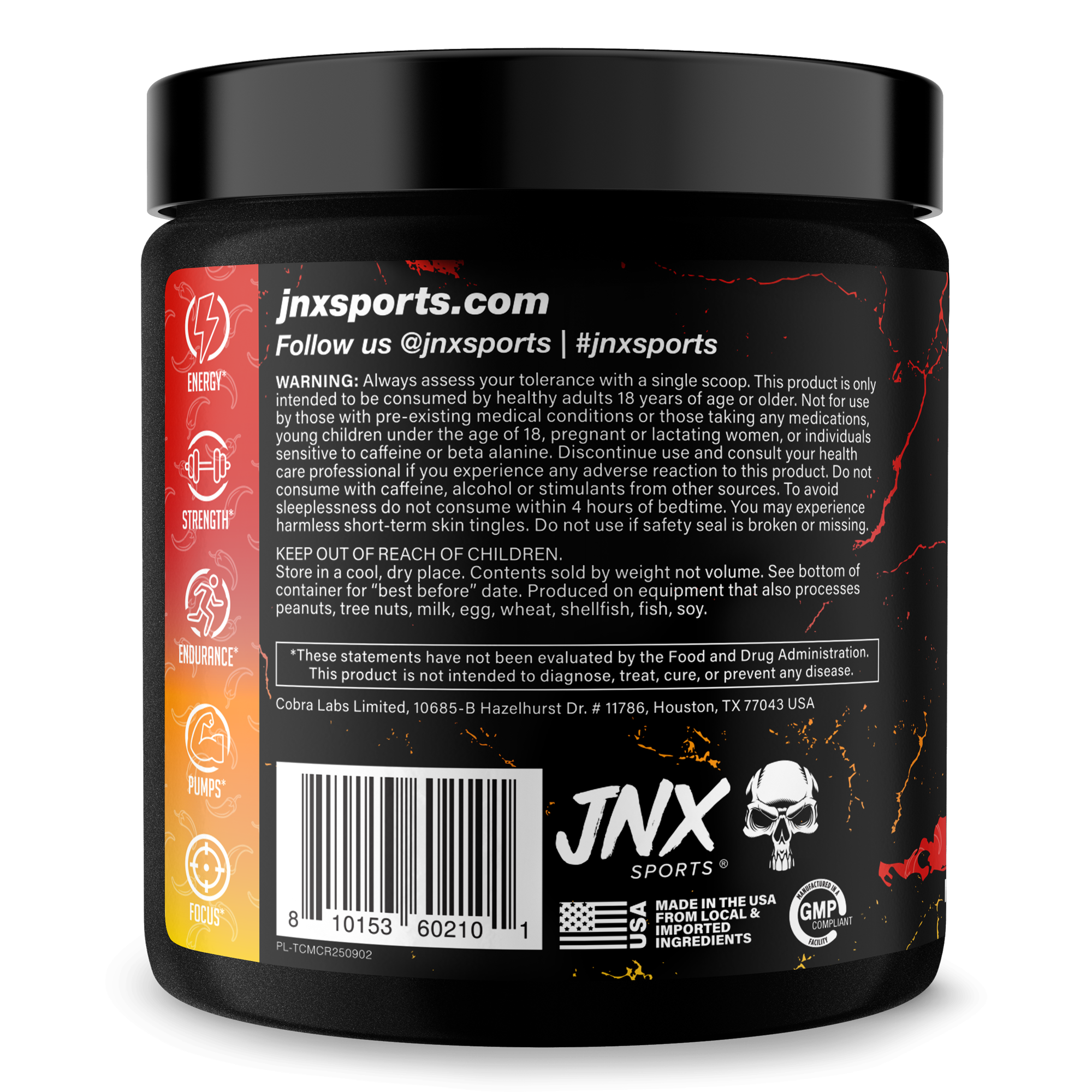 Pre-Workout Fitness Supplement Powder