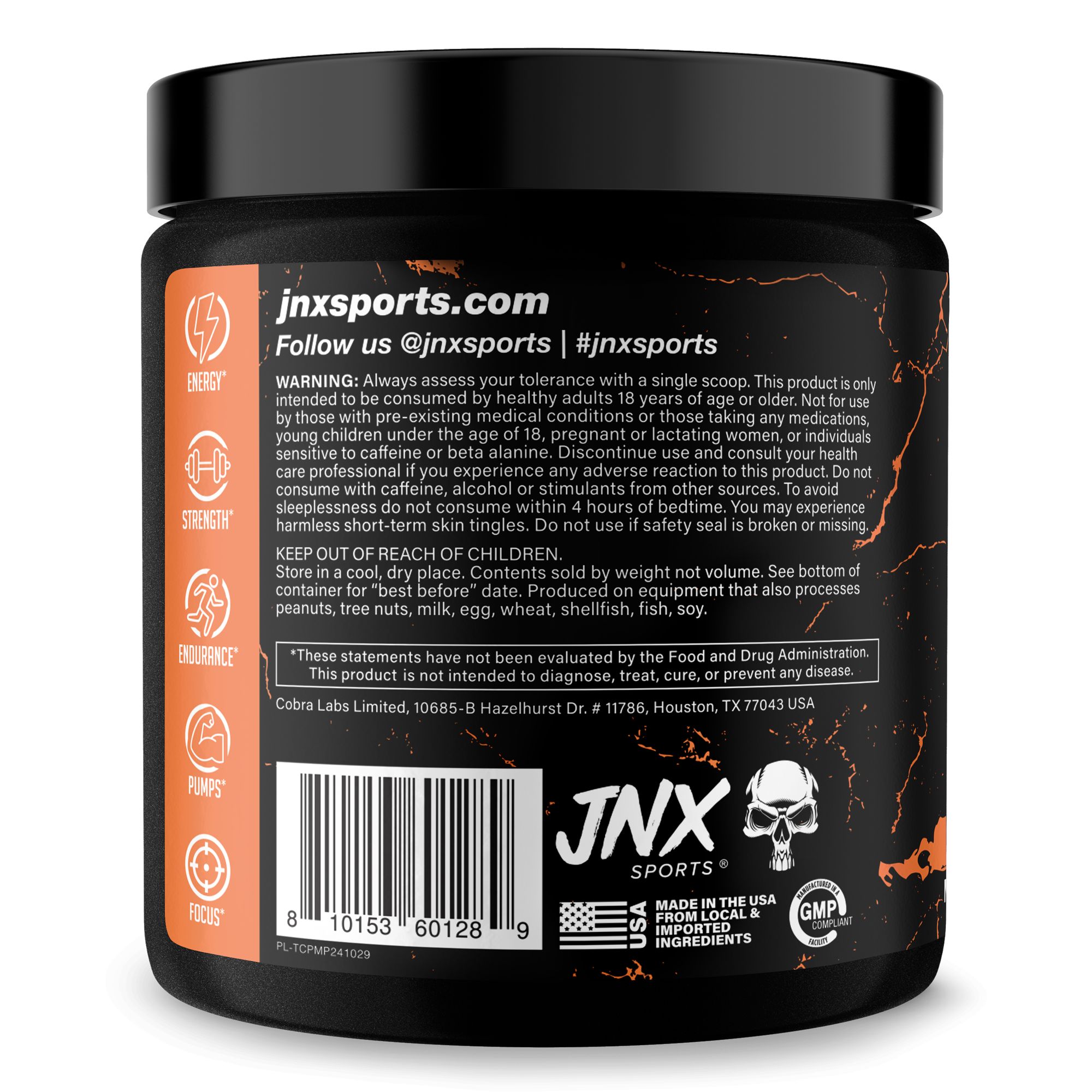 Pre-Workout Fitness Supplement Powder