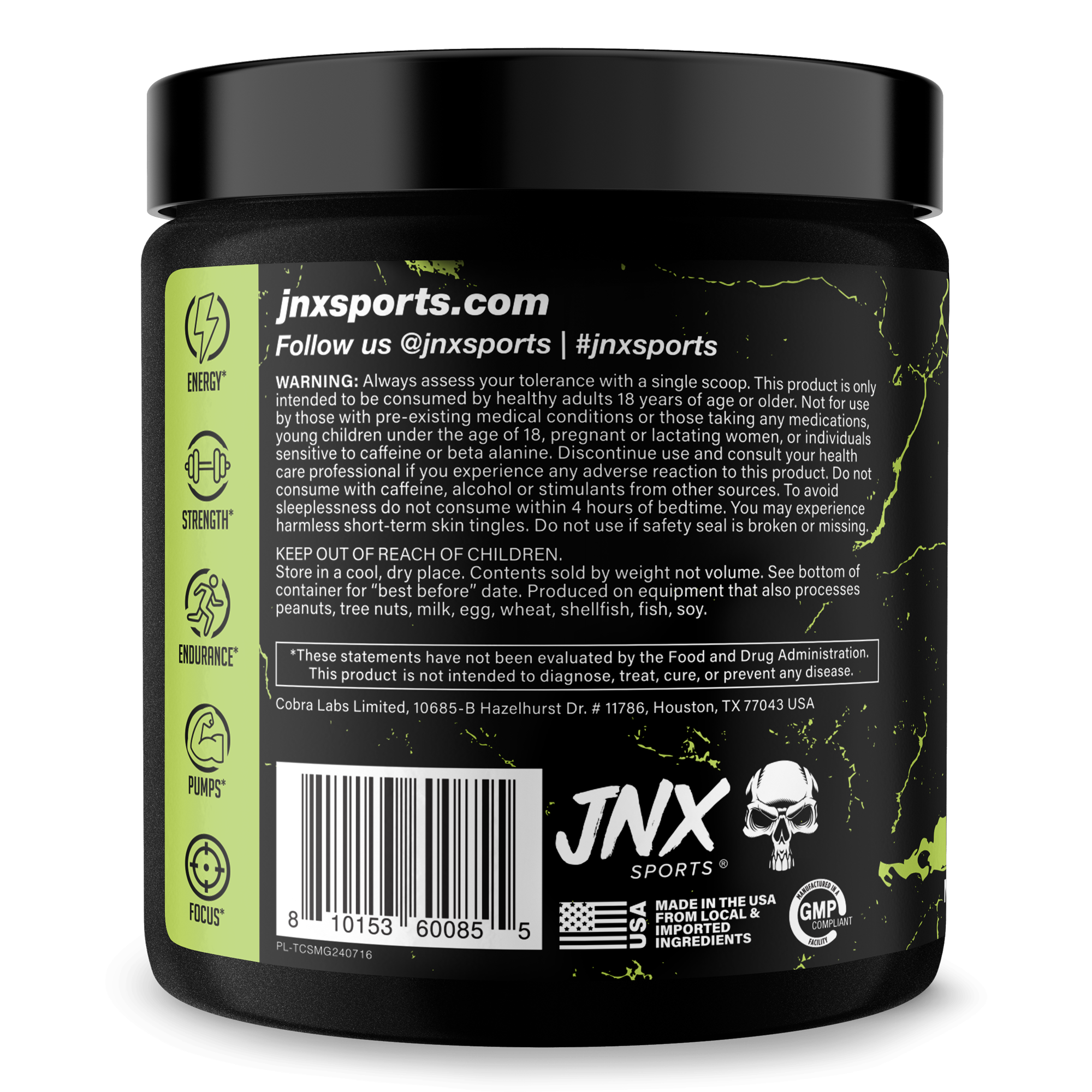 Pre-Workout Fitness Supplement Powder