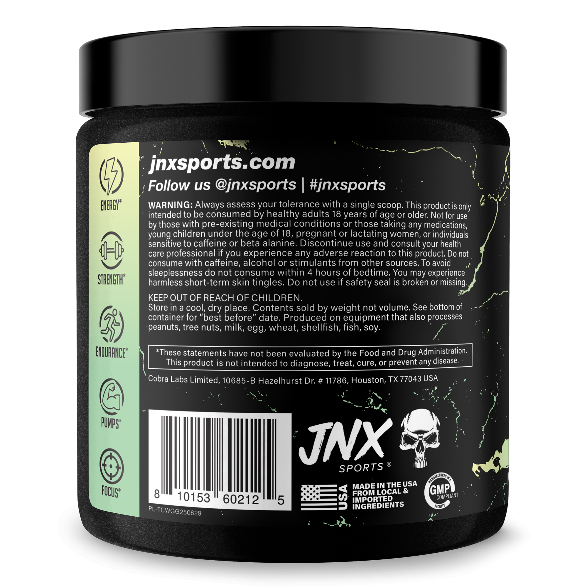 Pre-Workout Fitness Supplement Powder