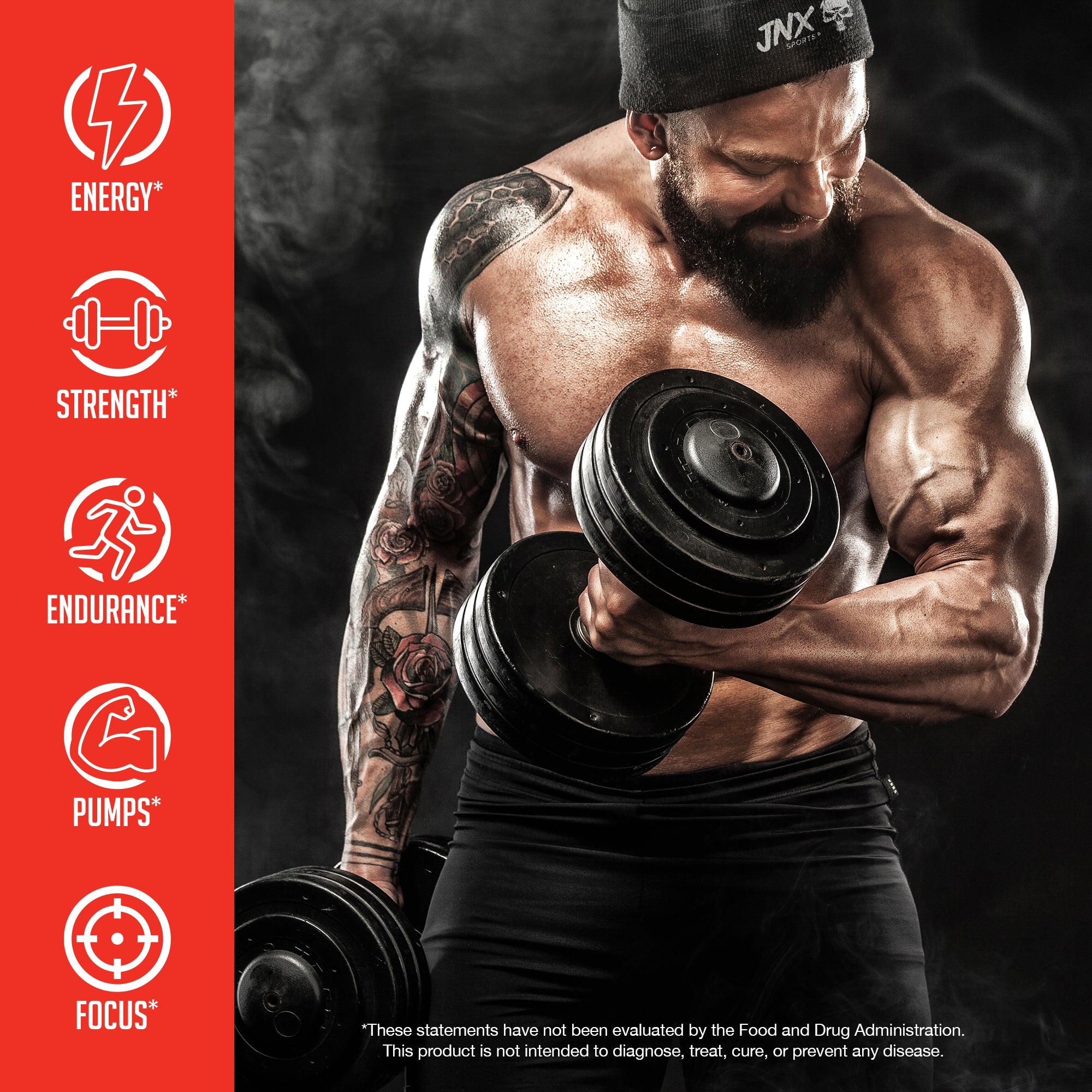 Pre-Workout Fitness Supplement Powder