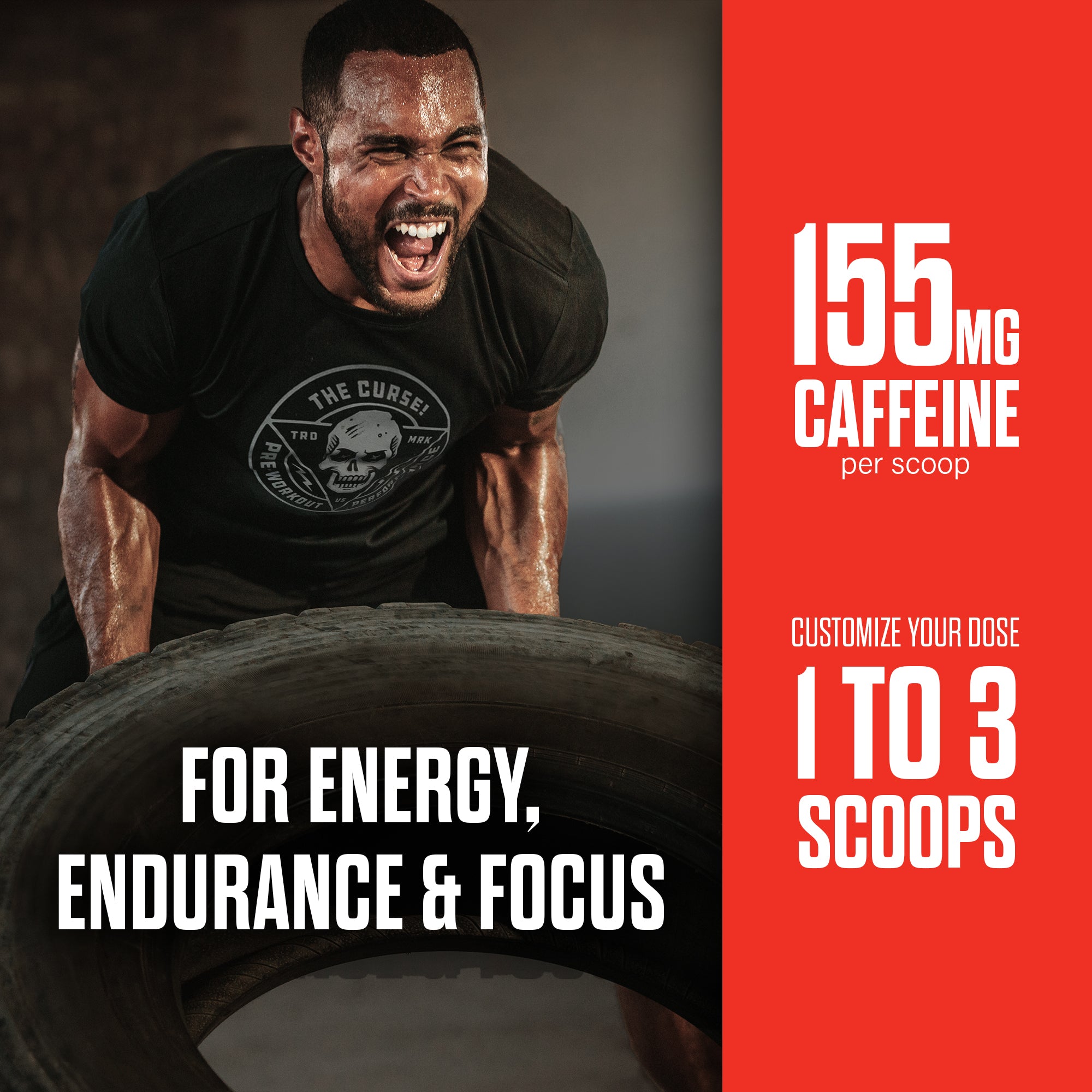 Pre-Workout Fitness Supplement Powder