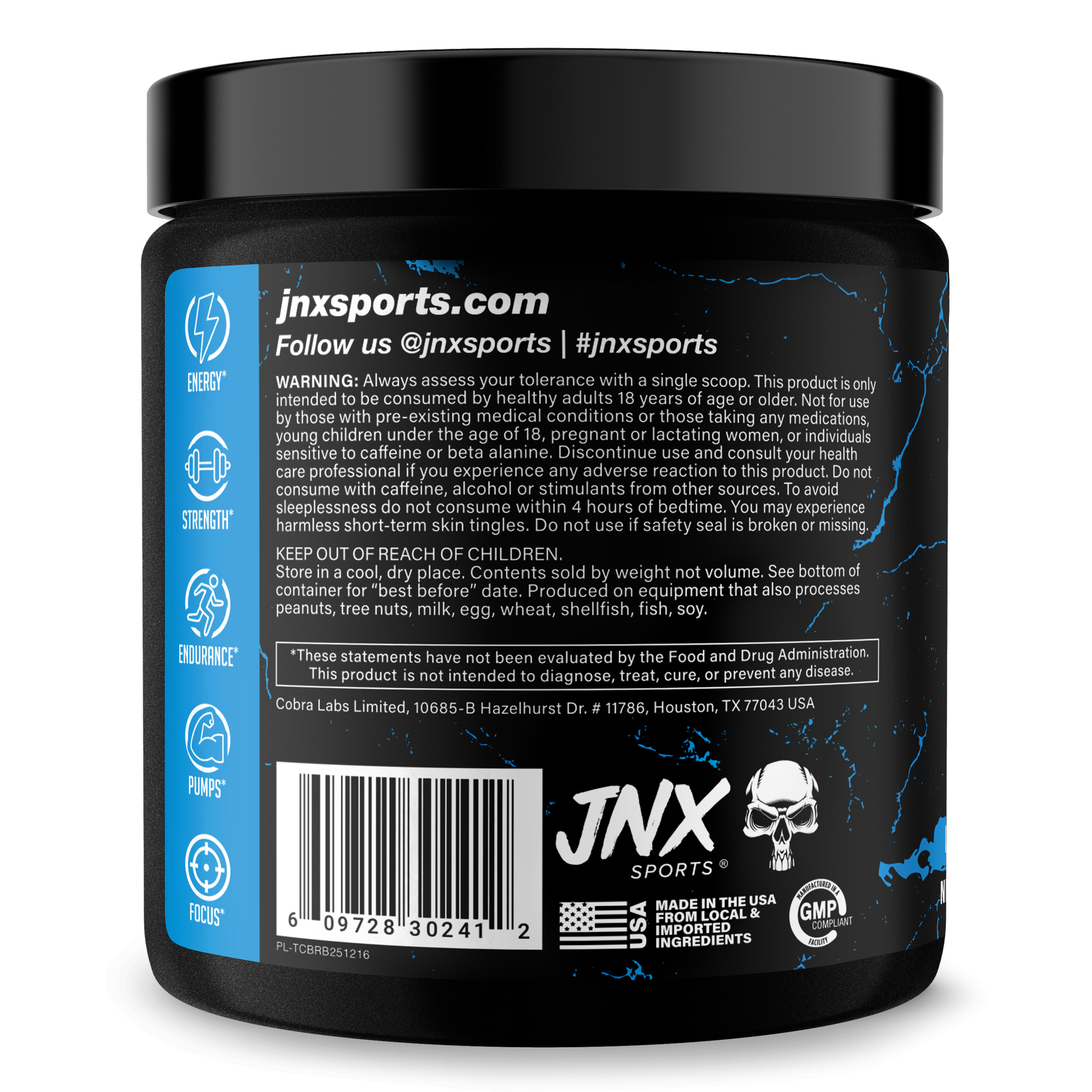 Pre-Workout Fitness Supplement Powder
