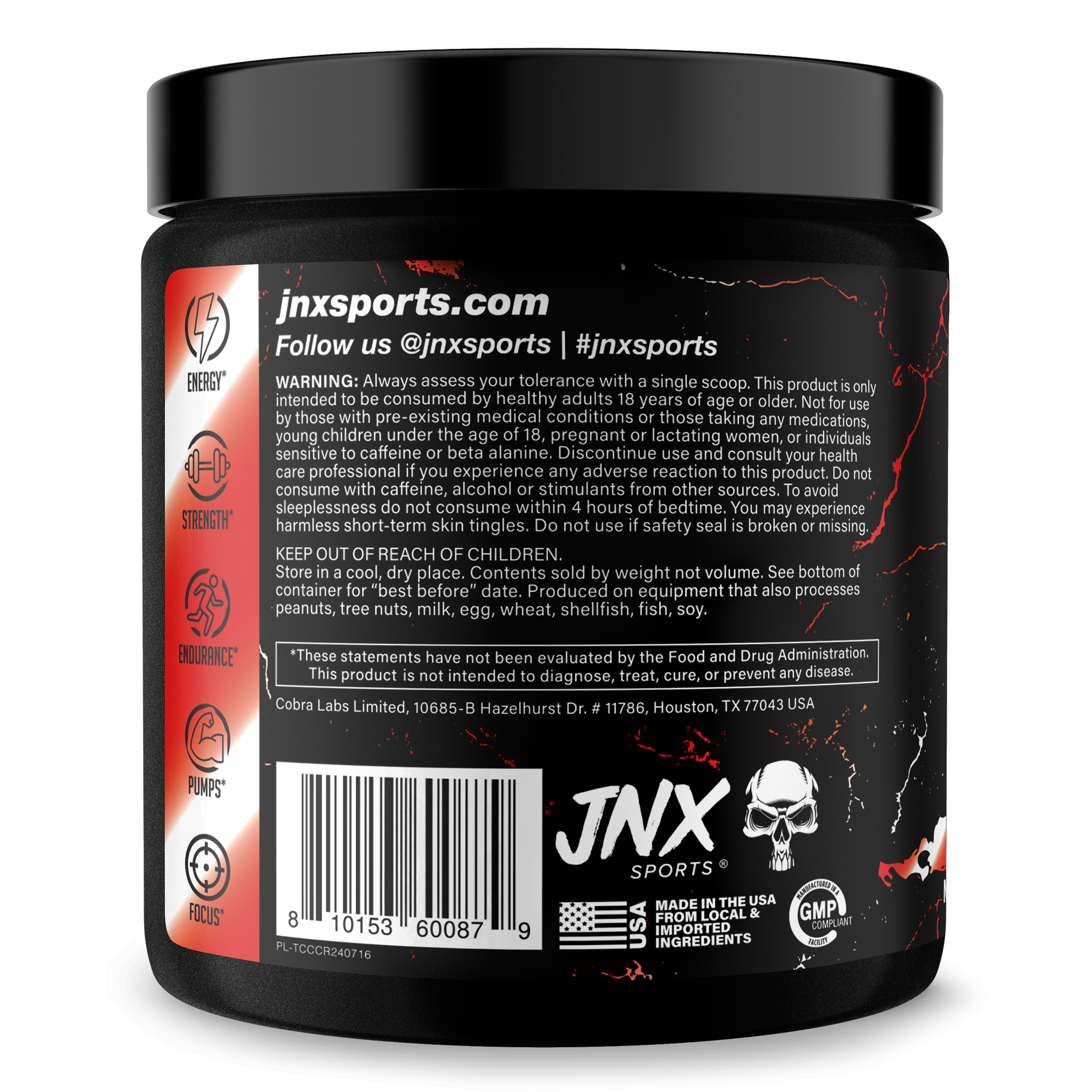 Pre-Workout Fitness Supplement Powder
