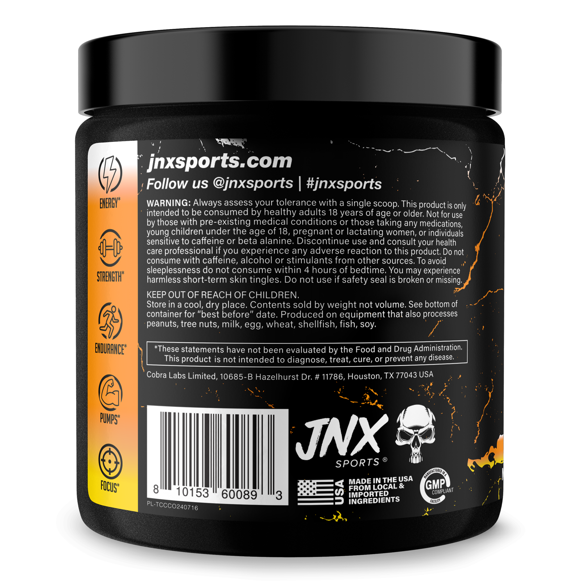 Pre-Workout Fitness Supplement Powder