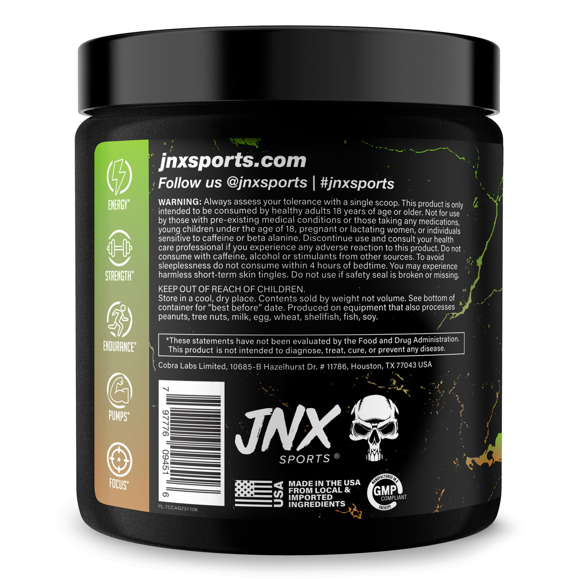 Pre-Workout Fitness Supplement Powder