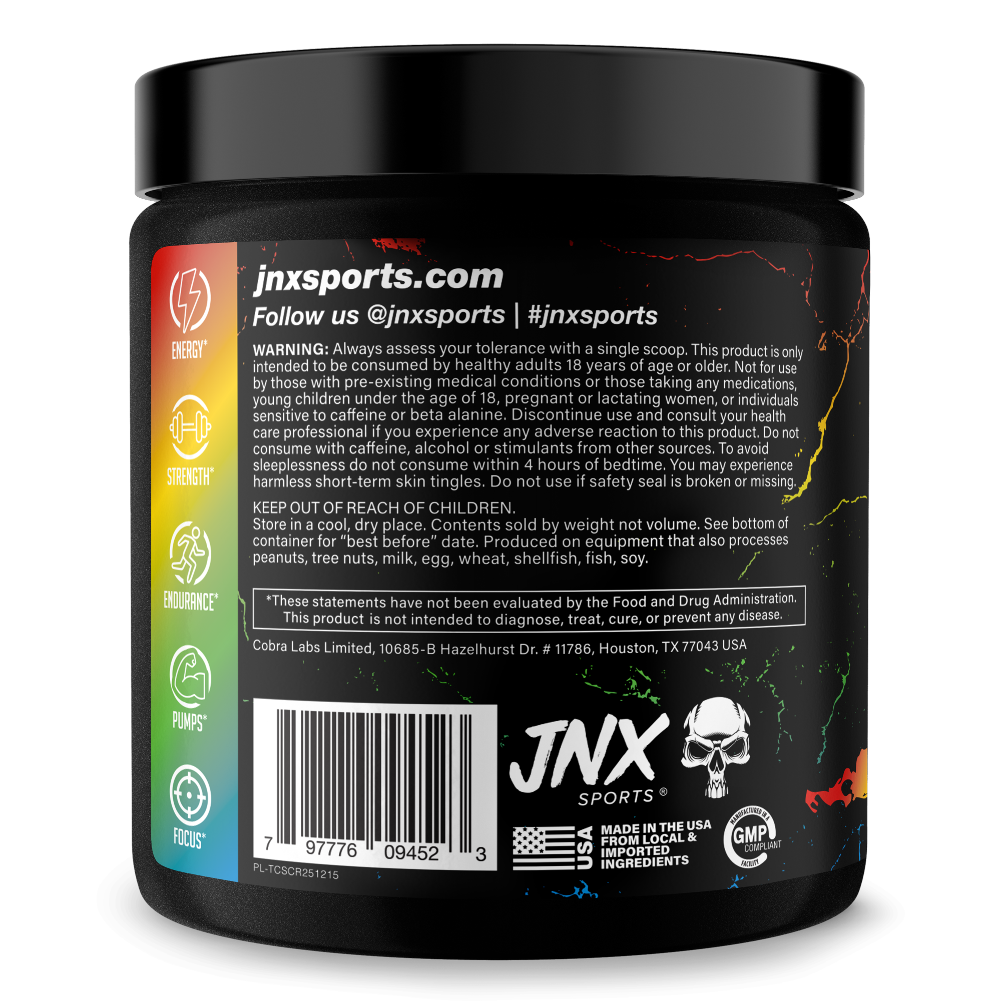 Pre-Workout Fitness Supplement Powder