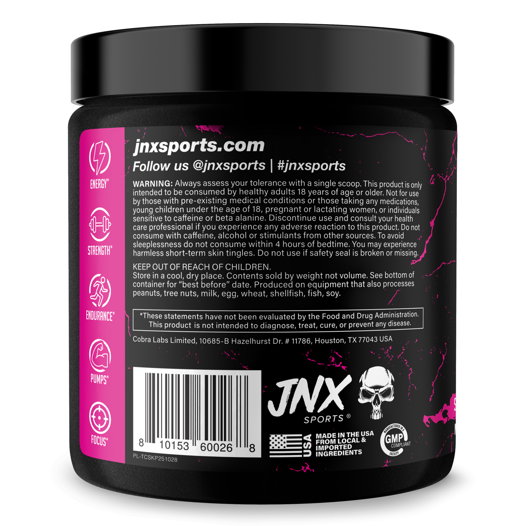Pre-Workout Fitness Supplement Powder