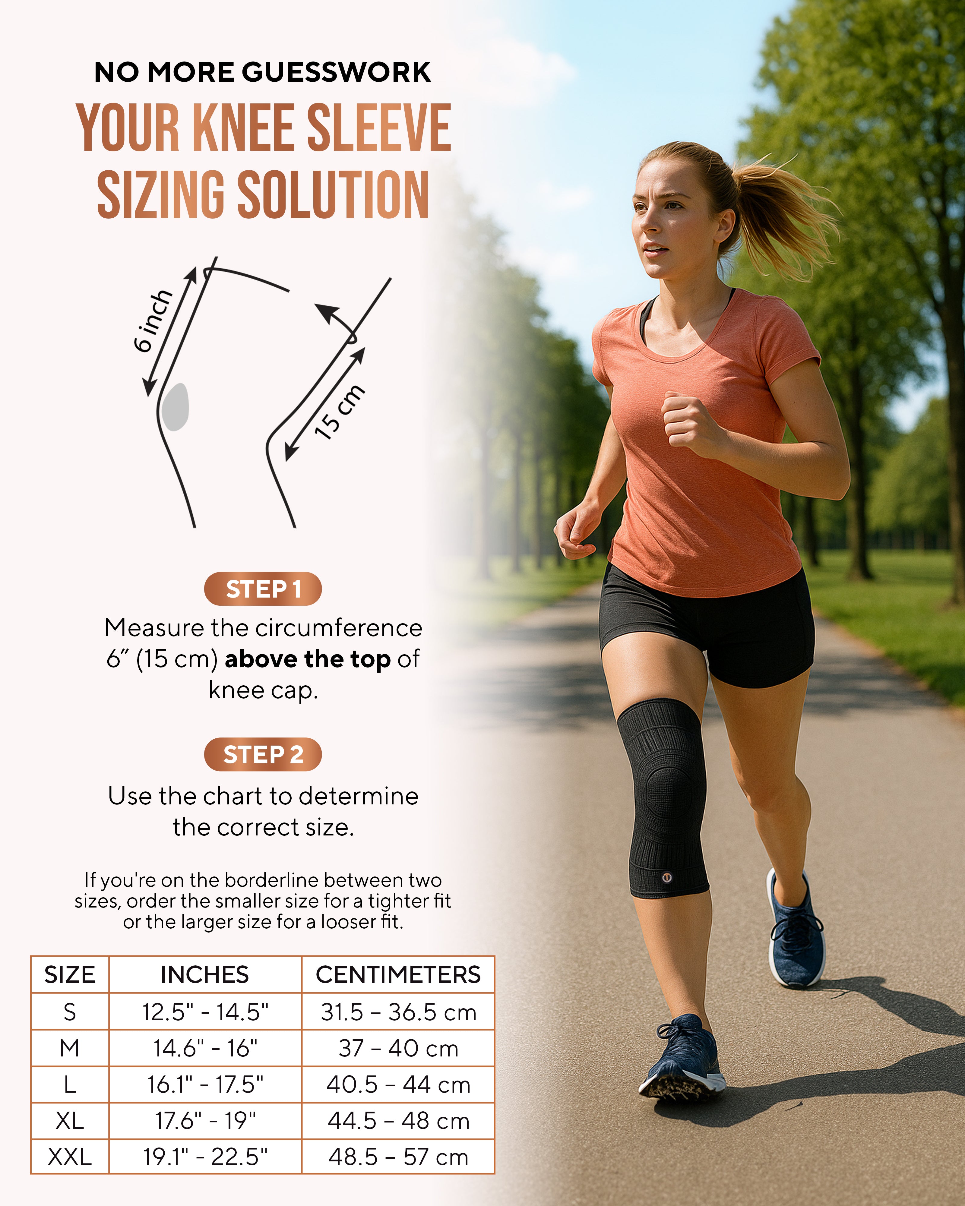Copper Compression Knee Sleeves