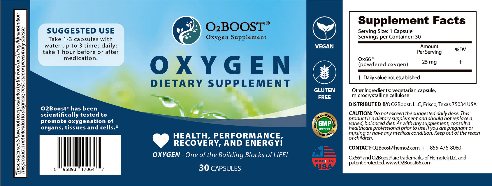 Oxygen Daily Fitness Supplement
