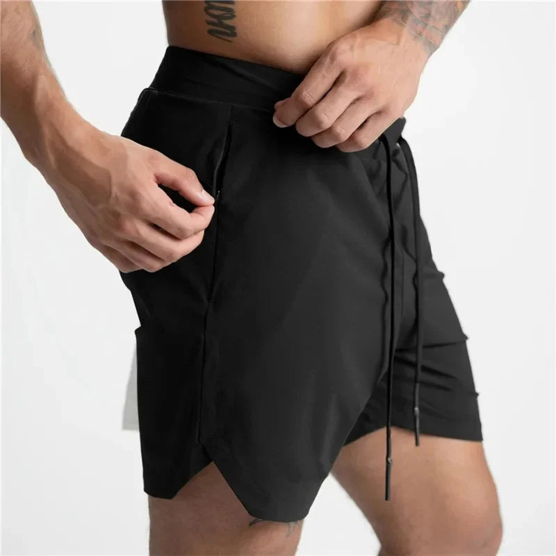 Men’s Quick-Dry Performance Zipper Pocket Shorts