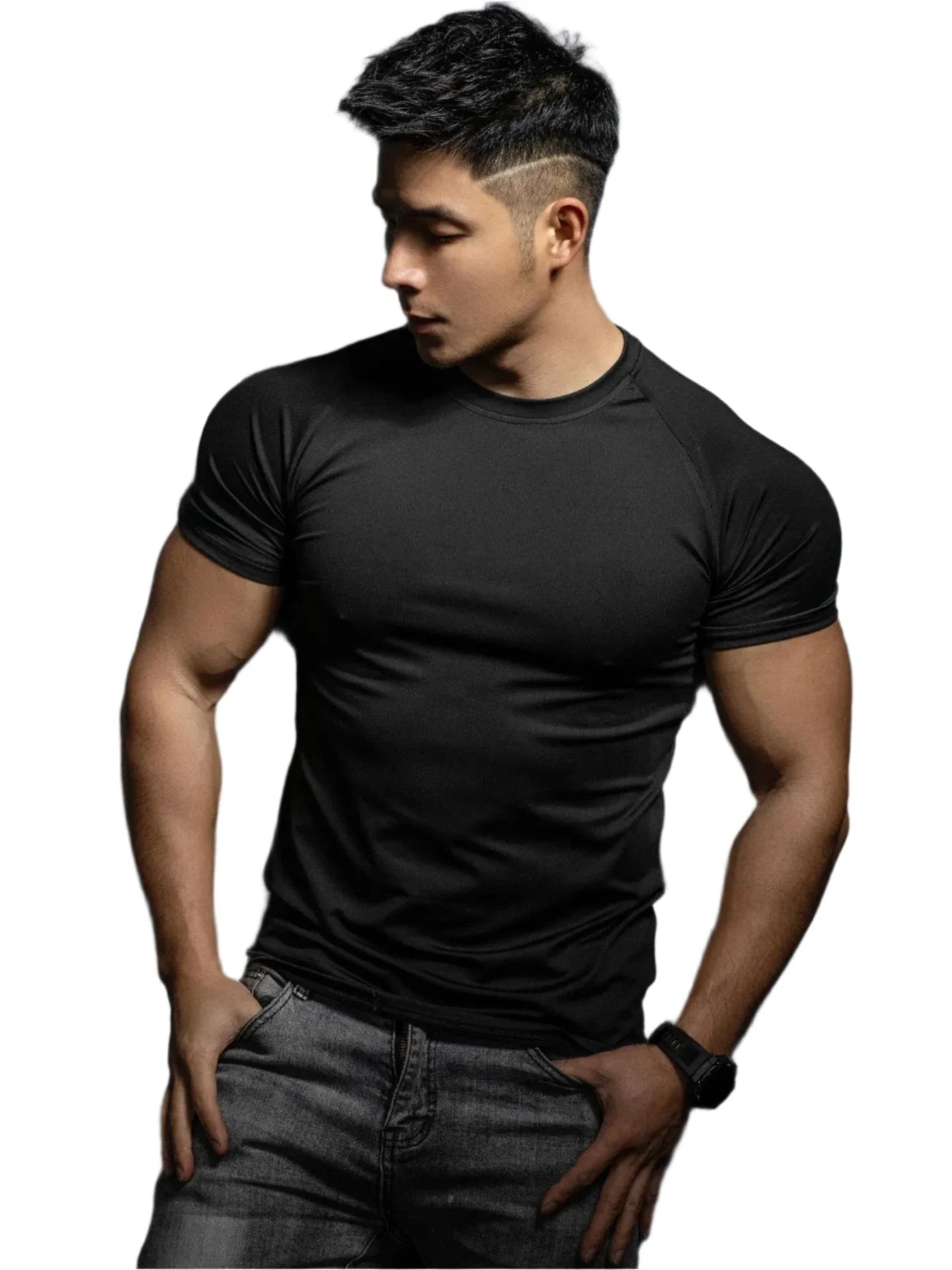 Men’s High-Performance Athletic Workout T-Shirt