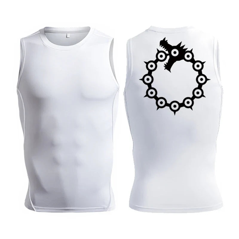Men’s Anime Inspired Compression Sports Tank