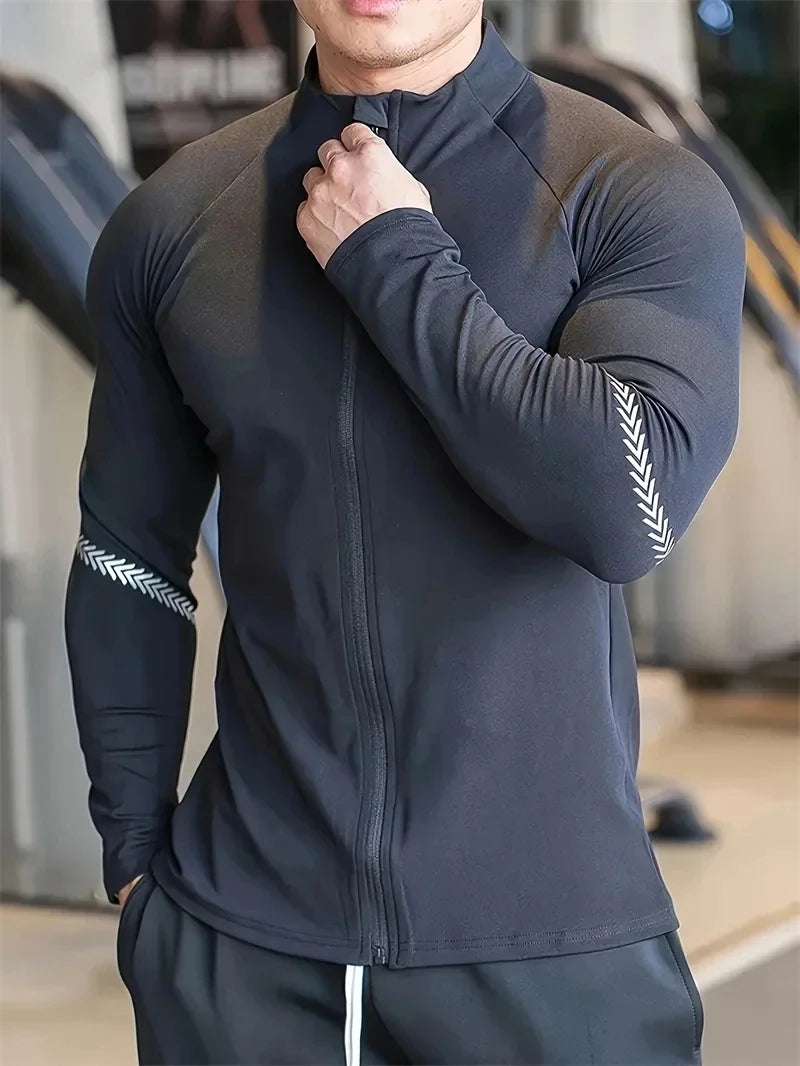 Men’s Compression Quick-Dry Sports Running Jacket