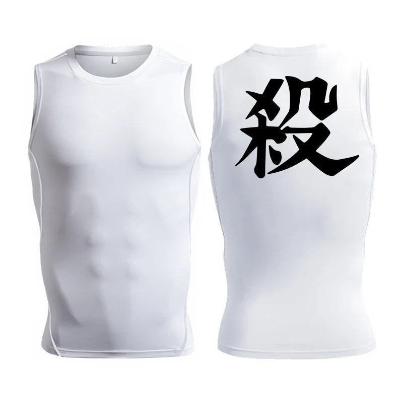 Men’s Anime Inspired Compression Sports Tank
