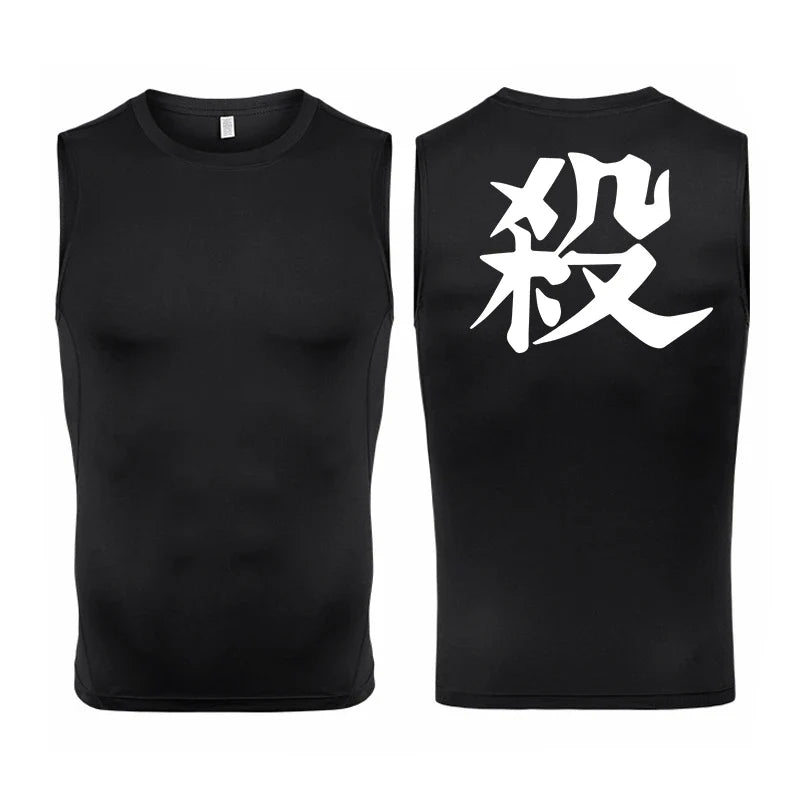 Men’s Anime Inspired Compression Sports Tank