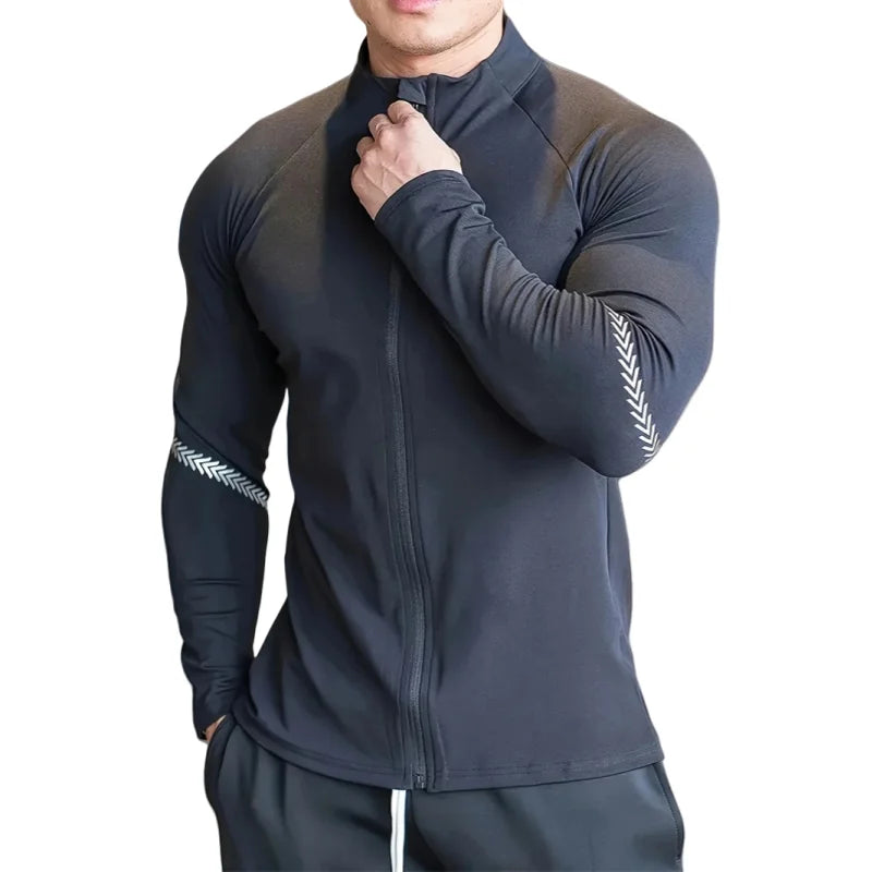 Men’s Compression Quick-Dry Sports Running Jacket
