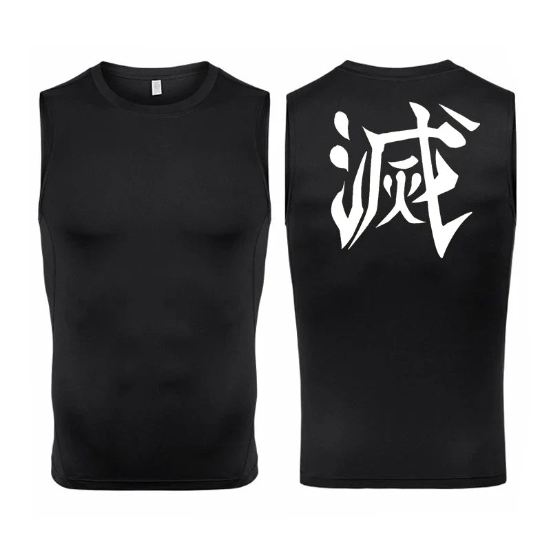 Men’s Anime Inspired Compression Sports Tank