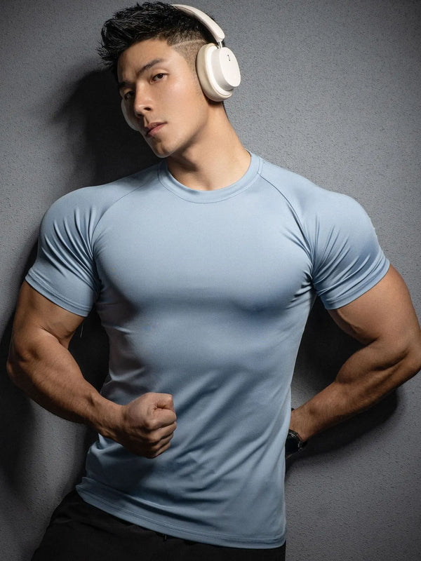 Men’s High-Performance Athletic Workout T-Shirt