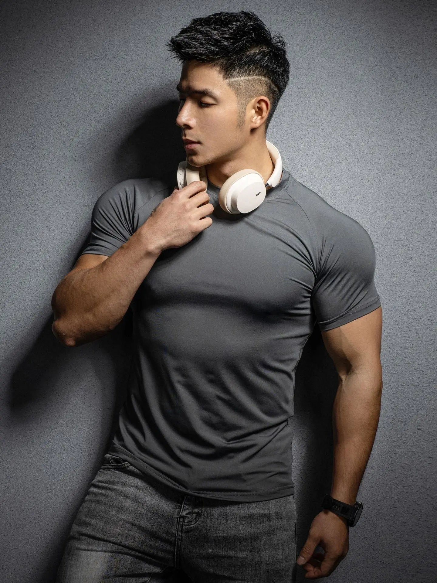 Men’s High-Performance Athletic Workout T-Shirt