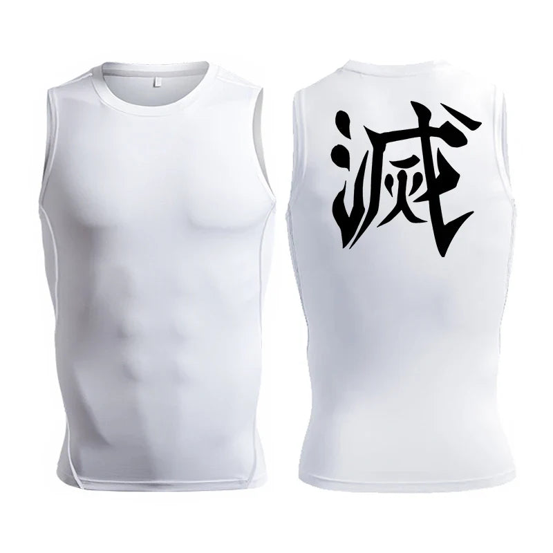 Men’s Anime Inspired Compression Sports Tank