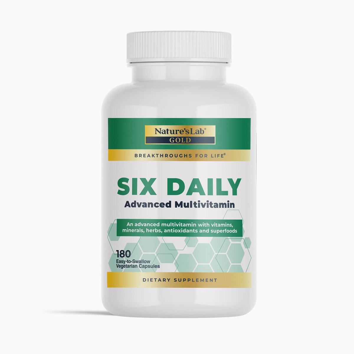 Gold Six Daily Advanced Multivitamin - 180 Capsules
