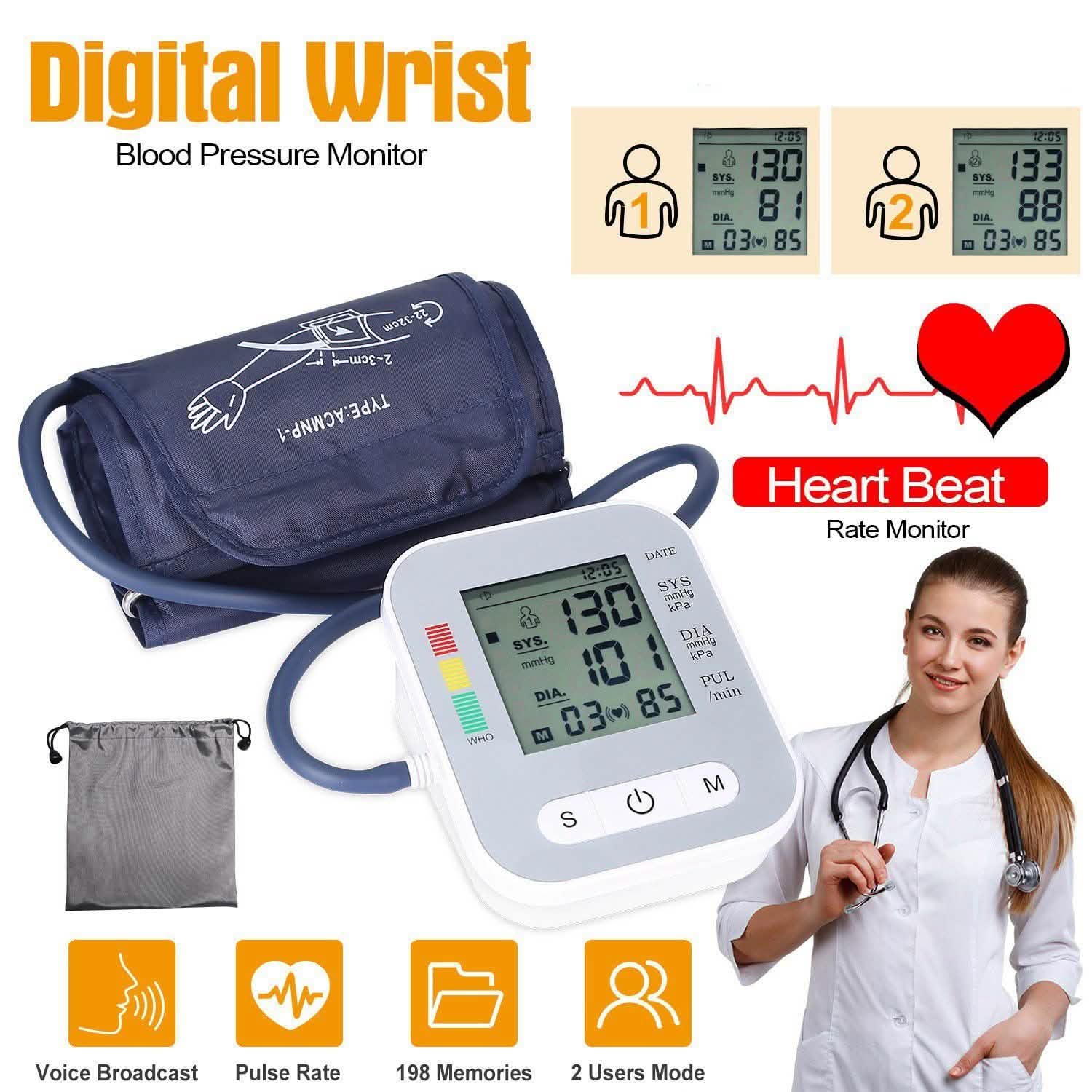 Digital Automatic Arm Blood Pressure Monitor