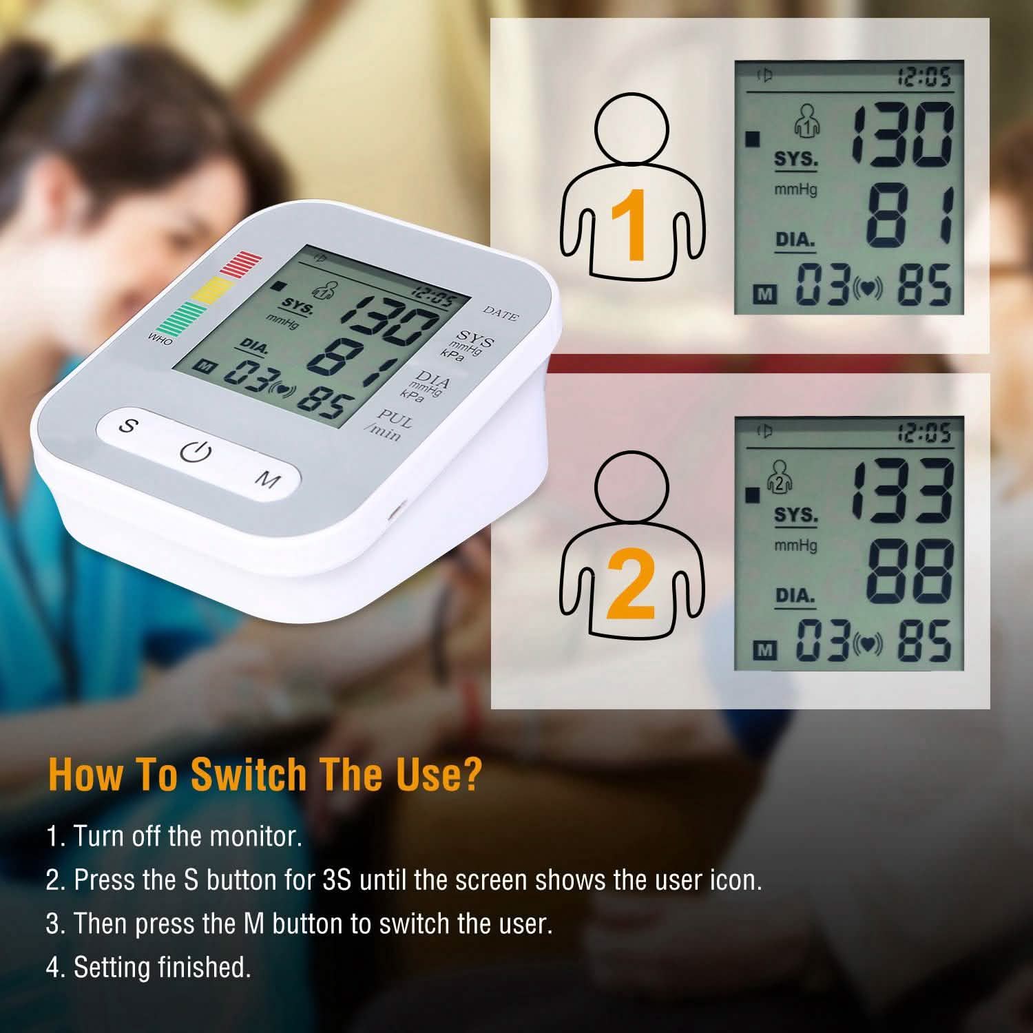 Digital Automatic Arm Blood Pressure Monitor