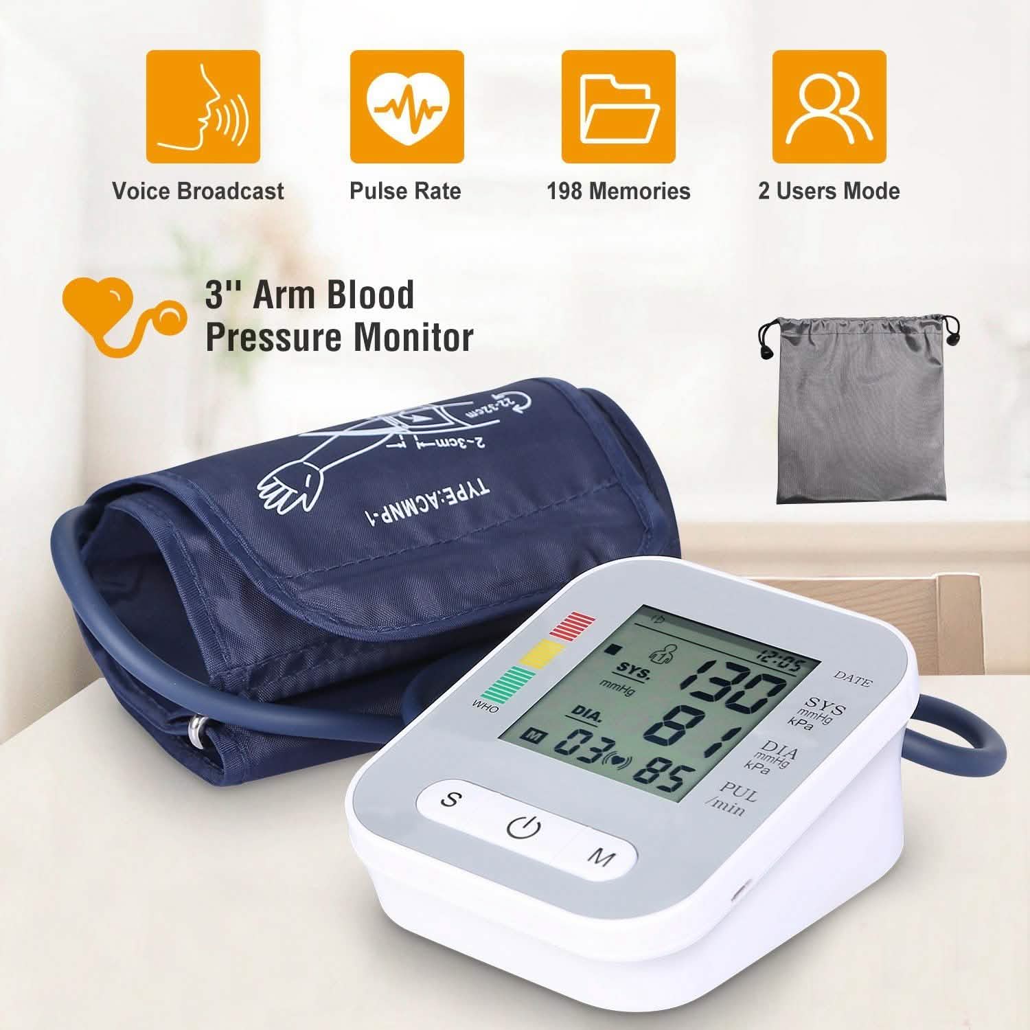 Digital Automatic Arm Blood Pressure Monitor