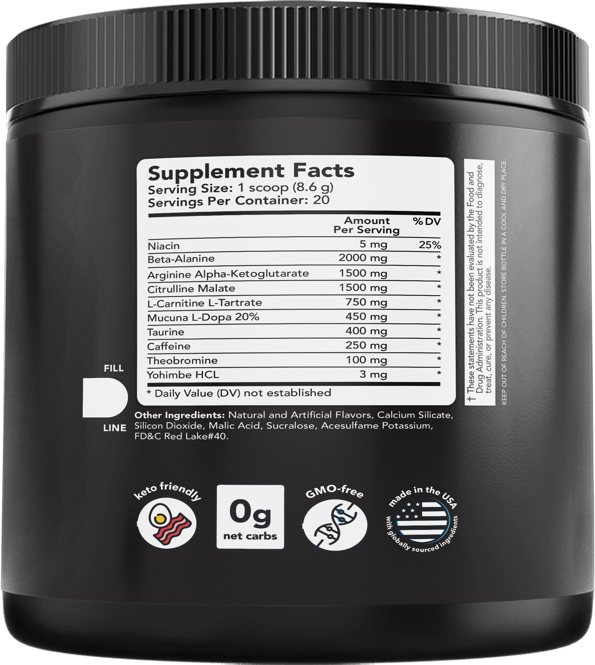 Watermelon Pre-Workout Fitness Supplement